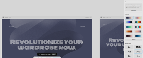 Captura de pantalla de framer.com
