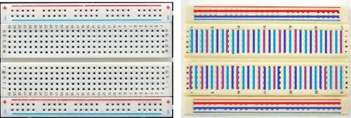 Figura 3. Placa de trabajo y conexionado interno.