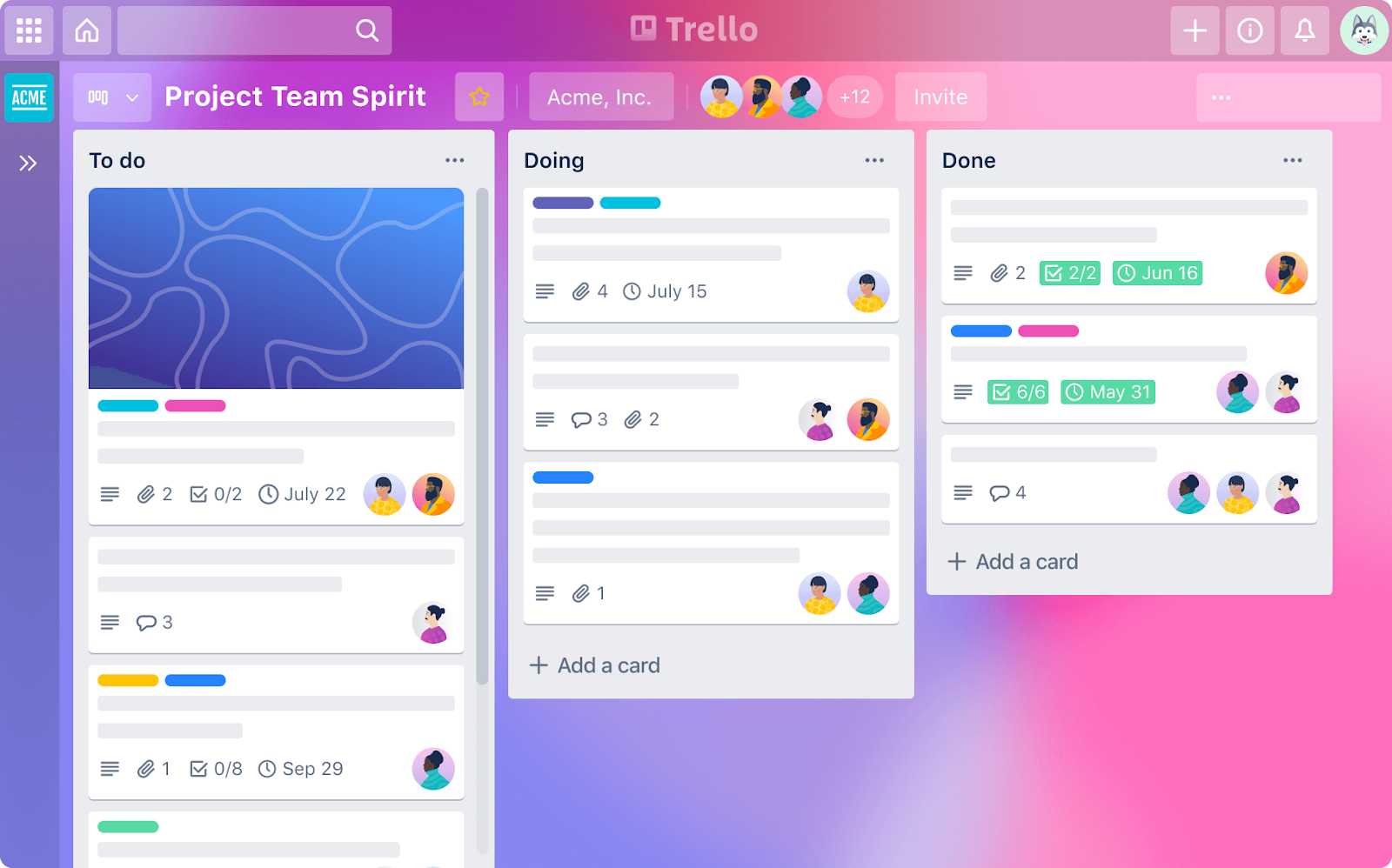 Figura 9: Captura de la interfaz de Trello. Fuente: Qué es Trello: descubre sus funciones, usos y todo lo que ofrece | Trello