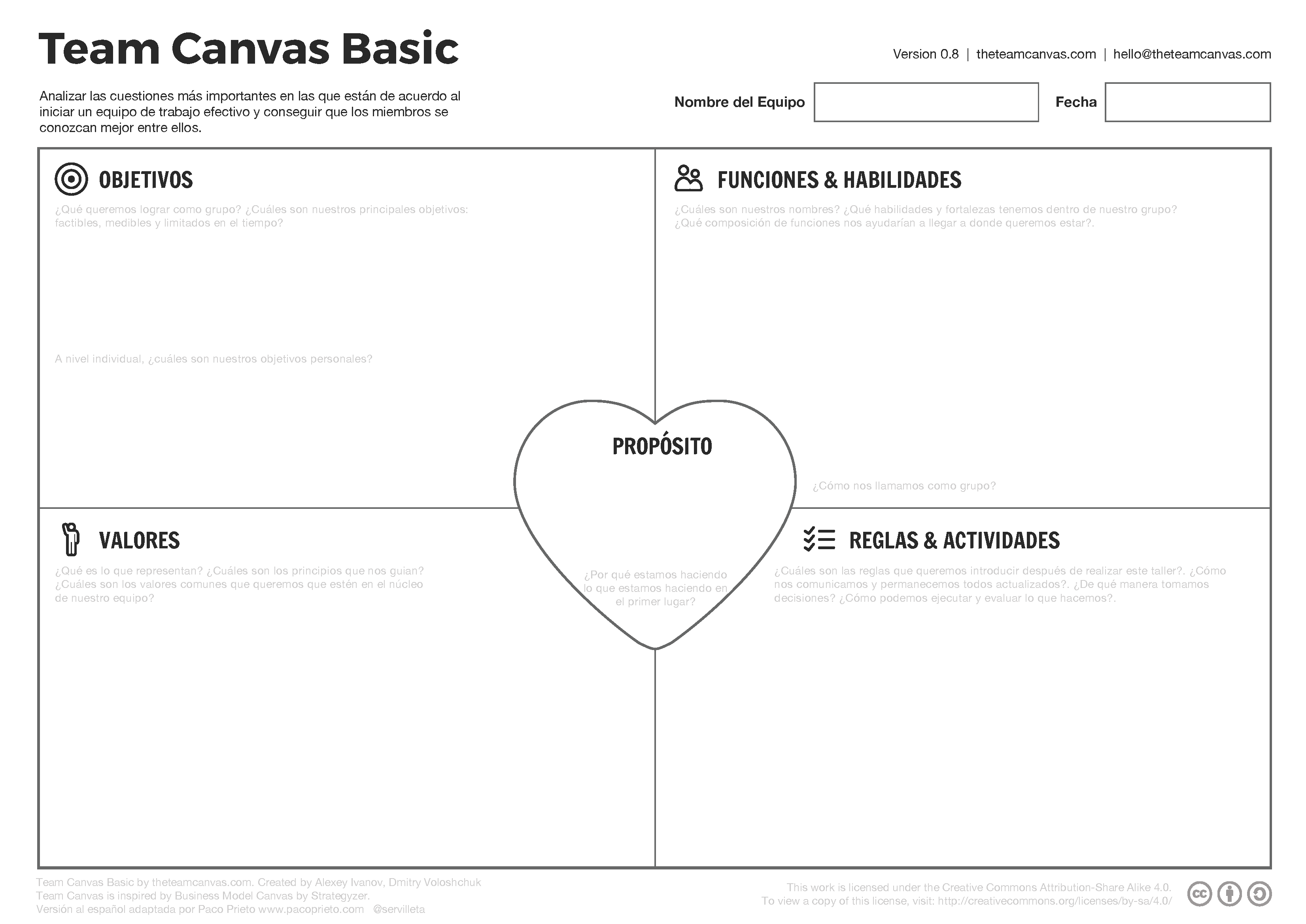 Team Canvas Básico